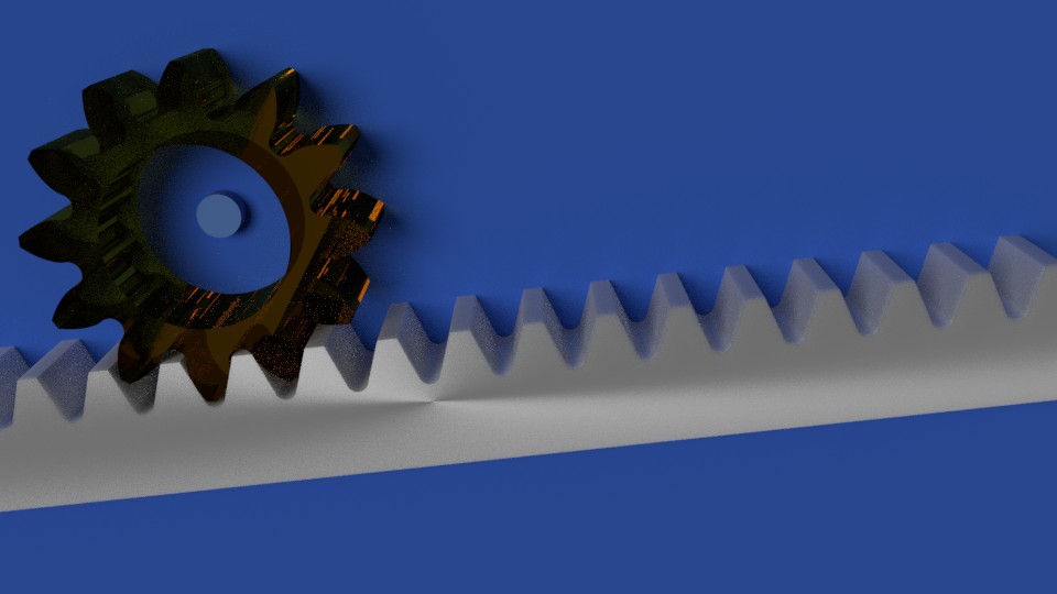 Rack and Pinion (glass on steel) preview image 1